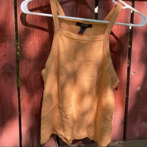 orange halter top